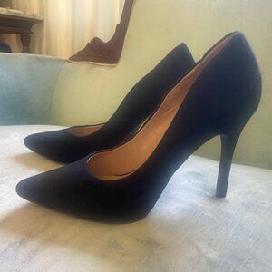 New Nordstrom Rack; brand Abound; black faux suede high heels